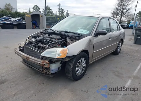 2001 Honda Civic Lx из США, поврежденный, VIN 2HGES165X1H601004